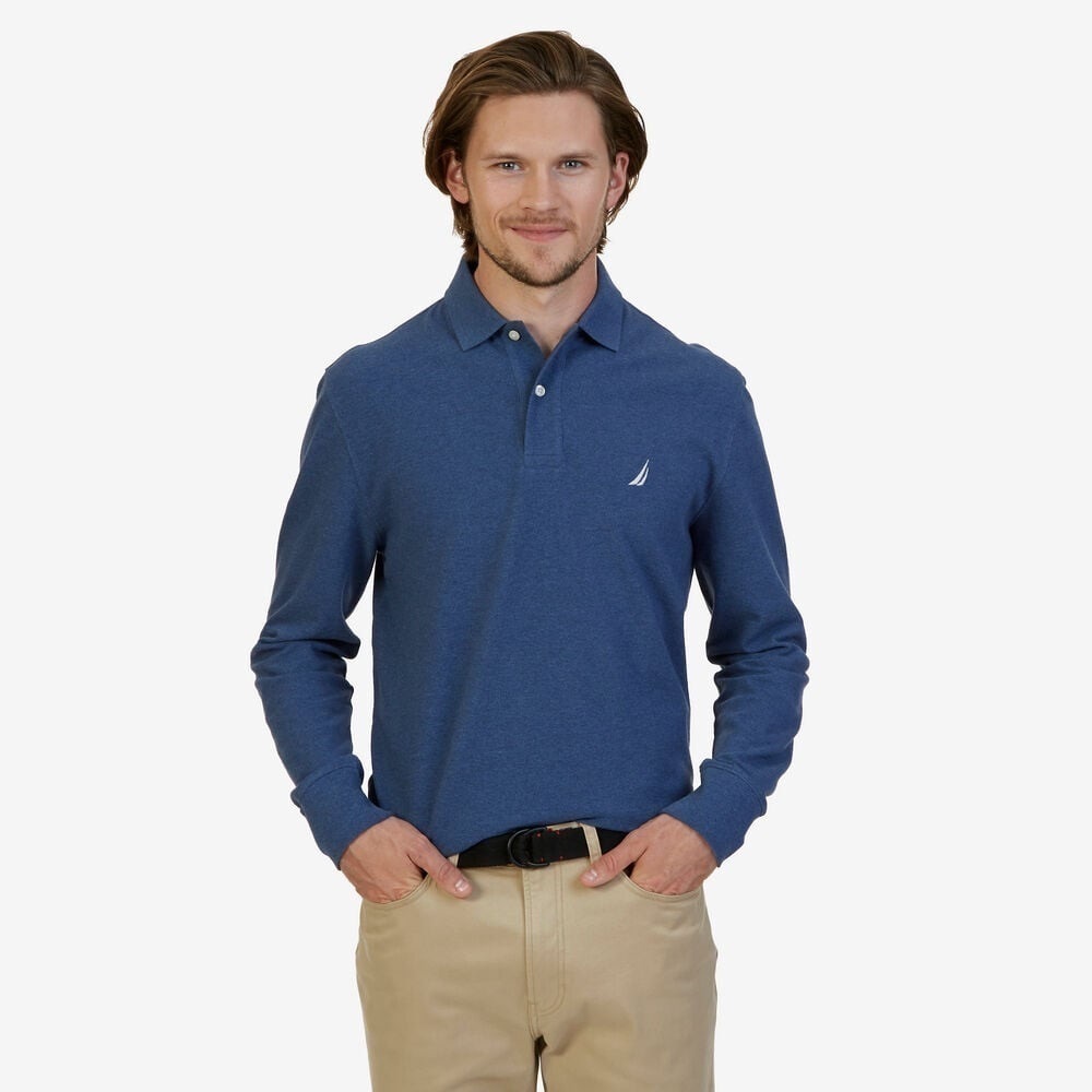 209. Nautica Classic Fit Solid Pique Polo Shirt Large